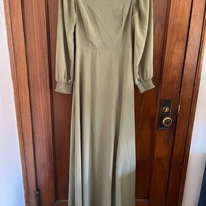 Baltic Born Giselle Olive Long Sleeve Dress
